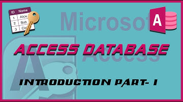 Introduction of  Microsoft Access Database in Tamil Part - 1