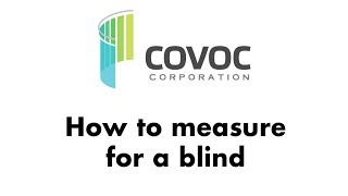 How to measure for a vertical blind - inside mount and outside mount