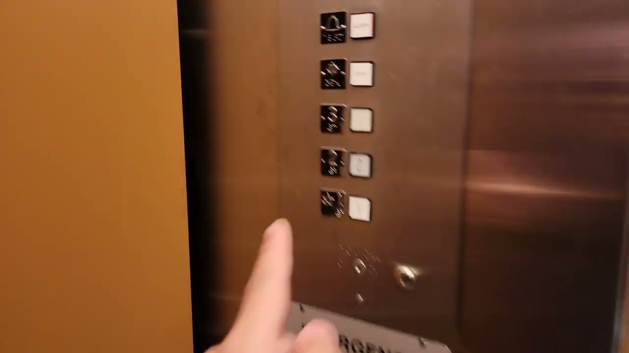 Reupload: Retake: OG 1970 Montgomery G&P Traction Right Elevator | UW Odegaard Library | Seattle WA