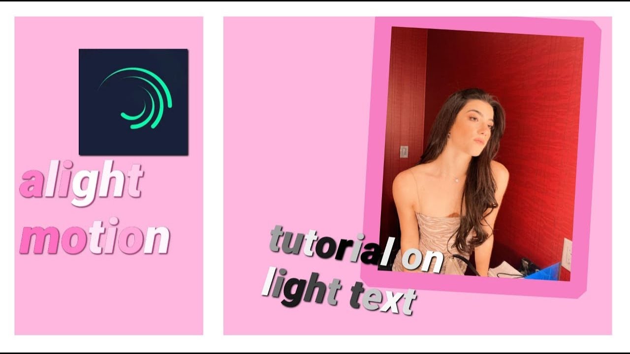 tutorial on light text || alight motion tutorial - YouTube