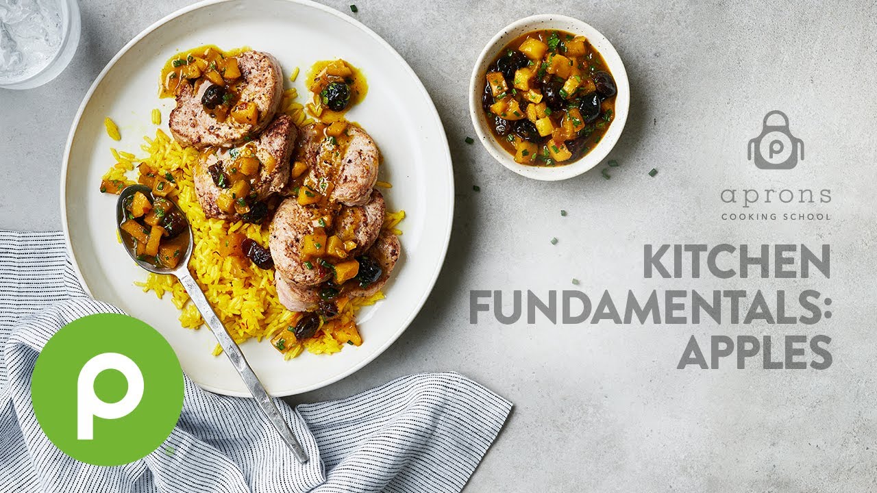Pork Tenderloin and Apple Chutney Aprons® Cooking School Online. YouTube