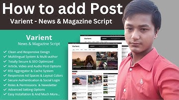 How to add Post Varient - News & Magazine Script