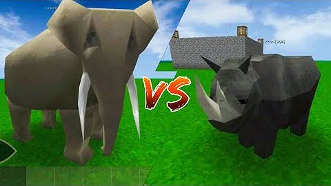 Elephant Vs. All Herbivores!! - Survival Craft 2
