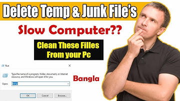 Delete Temp Files in Windows 10 Using Run !! Windows 10