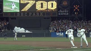 Bonds Stands Alone: Joining Ruth, Aaron in 700 Home Run Club