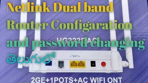 How to configure Netlink router dual band in Telugu/ #atozentertainmentjaveed