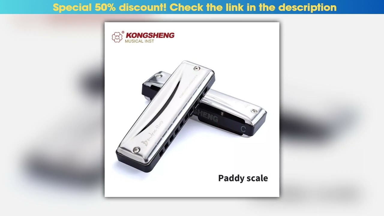 KONG SHENG Blues Harmonica key of Paddy scale of D A E F G Bb Eb 10 Holes 20 Tones Harmonica