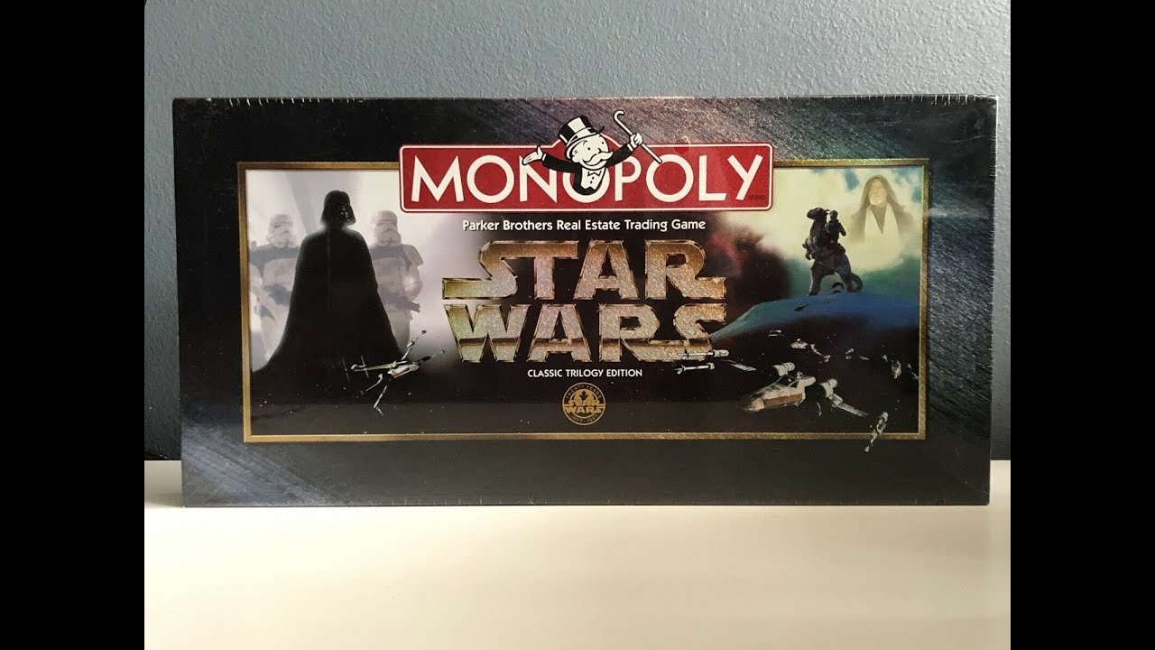 STAR WARS MONOPOLY "CLASSIC TRILOGY EDITION" 1997!!! YodasSpirit YouTube