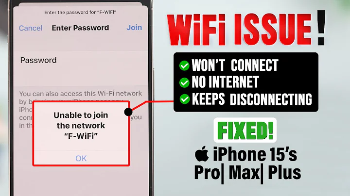 iOS 17: Wi-Fi Not Working? - No Internet Connection Fixed on iPhone 15 Pro Max/Plus!