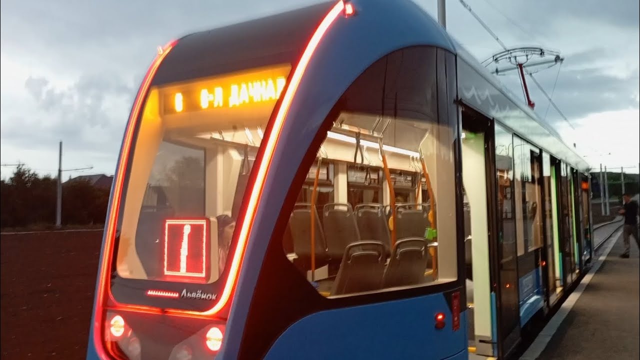 Полная поездка по 6 на трамвае Львёнок! 