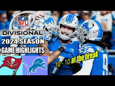Tampa Bay Buccaneers vs Detroit Lions NFC Divisional Playoffs [FULLGAME]  | NFL Highlights 2024