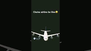 Weclom to chiana airline #plane i winn be flaying for 12 days i learned from youtube yesterday😭😭