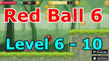 Red Ball 6 Bounce Ball walkthrough Level 6 - 10