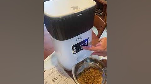 Ciays Automatic Cat Feeders, 6L Cat Food Dispenser Up to 20 Portions 6 Meals Per Day, Pet Dry Food D