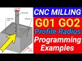 Cnc g01 g02 profile radius milling explaination in tamil cncprogramming free cnc cncmachining