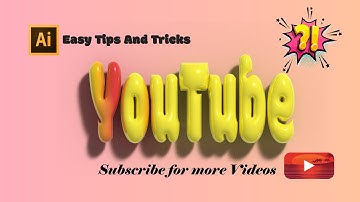 How to Make 3D Bubble Text in Adobe Illustrator | Realistic Bubble Text Effect Tutorial (2025)