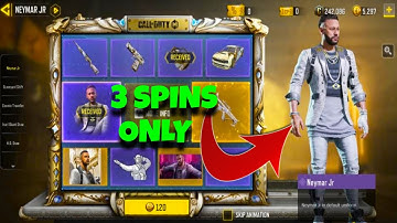 😍Luckiest Spin! I Got NEYMAR JR on my 3rd Spin in COD Mobile