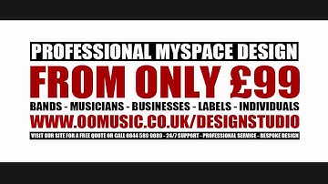 MySpace Design by Professional MySpace Designers from £99