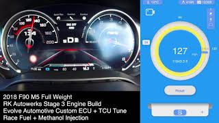 Evolve 1000BHP Stage 3 F90 M5 100-200kph 60-130mph Dragy Runs