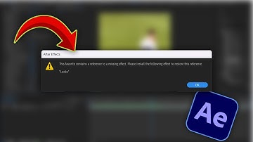 How To Fix Missing Effects Error in After Effects Fast!