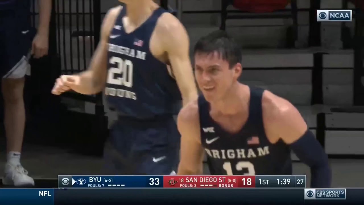 BYU vs #18 San Diego State Highlights | 2020 College Basketball Highlights
