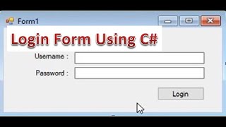[Source Code] 2020 Login Form using C# and Sqlserver Source Code | City  Software Technologies