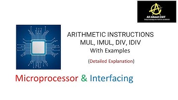 ARITHMETIC INSTRUCTIONS MUL, IMUL, DIV, IDIV | MPI | By Vijaya