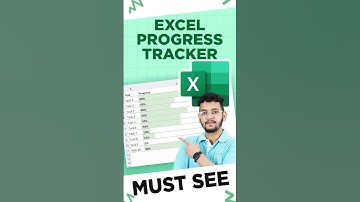 🔥Excel Trick -1 | How to Create a Progress Tracker in Excel 📊✅ | #shorts #simplilearn