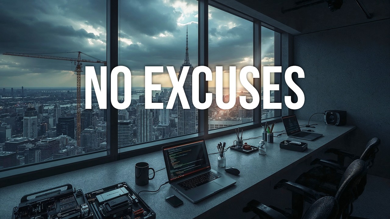 NO EXCUSES – 4 Hour Minimal Techno for Deep Work & Relentless Focus