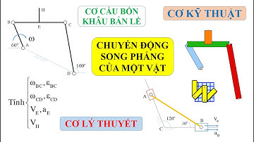 Cơ lý thuyết: giải bài tập chuyển động song phẳng: cơ cấu bốn khâu bản lề