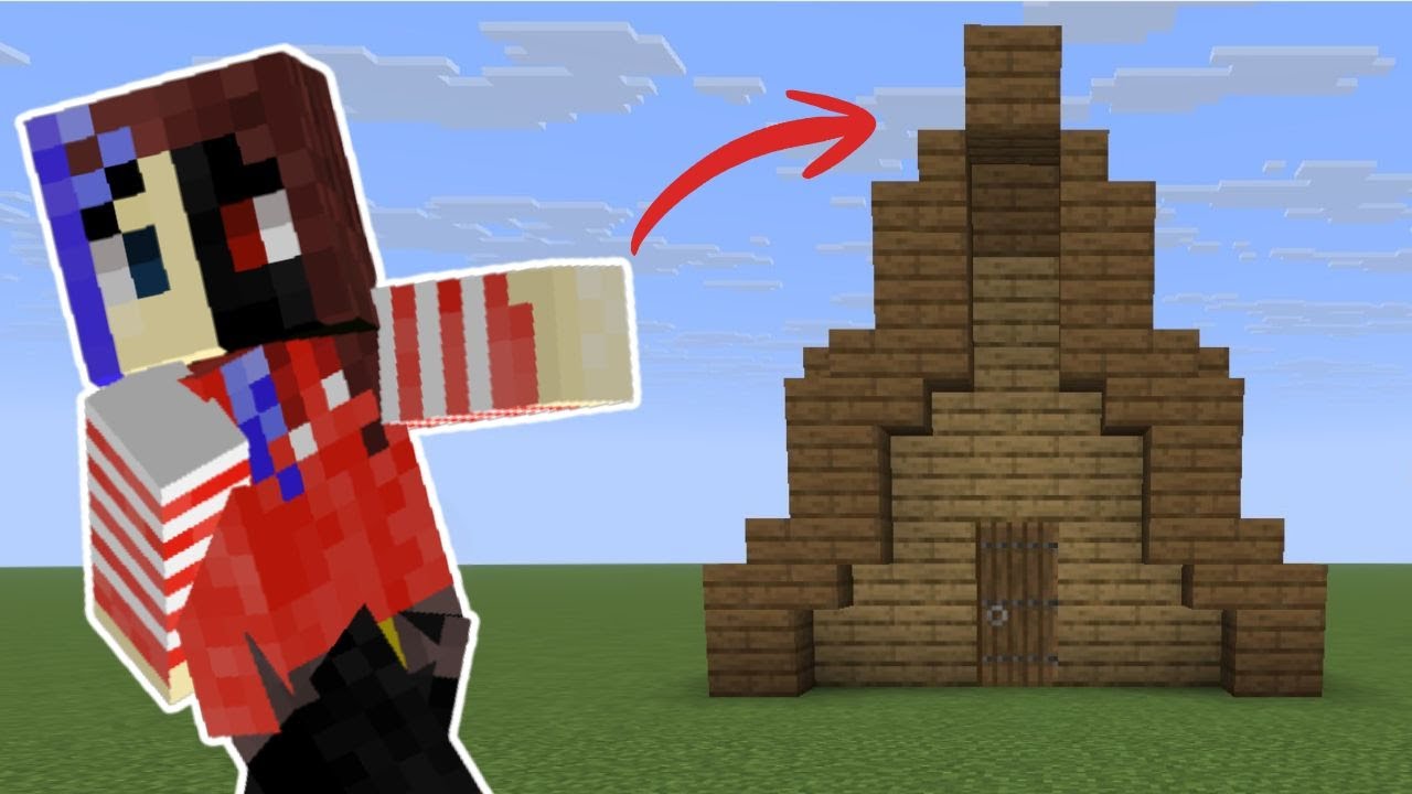 Building An A-Frame Minecraft Roof - YouTube