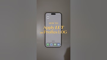 How to apply LUT on iPhone 15 Pro Max Apple ProRes Log #iphone15promax #appleprores