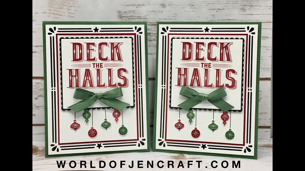 Carols of Christmas Card 2 - Stampin' Up! - YouTube