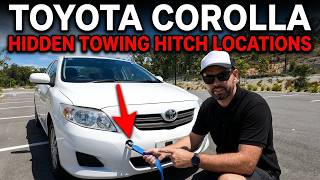 Toyota Corolla Hidden Towing Hitch Locations & Tools! (2006 - 2012)