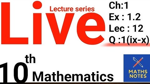 Class 10th Maths Chapter No 1 || Exercise 1.2 Quadratic formula Q(ix-x) Live lecture series start 🛑