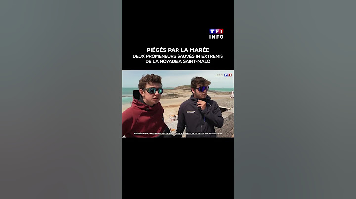 A Saint-Malo, un couple piégé par la marée secouru de justesse｜TF1 INFO