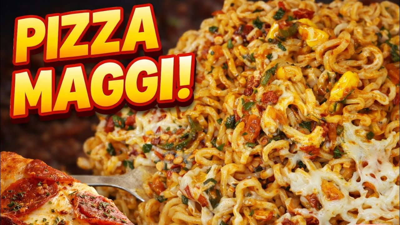 Pizza Style Maggi at Home 😍 | Easy & Super Cheesy