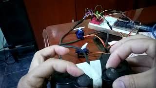 Servo motor com arduino e controle PS2