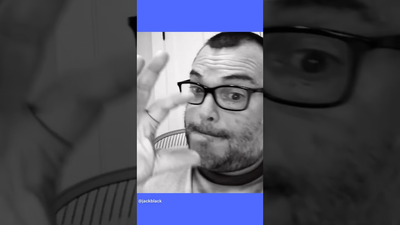 Jack Black listening to “Rocket” is the mood of the day. (credit: Jack Black’s Instagram account)