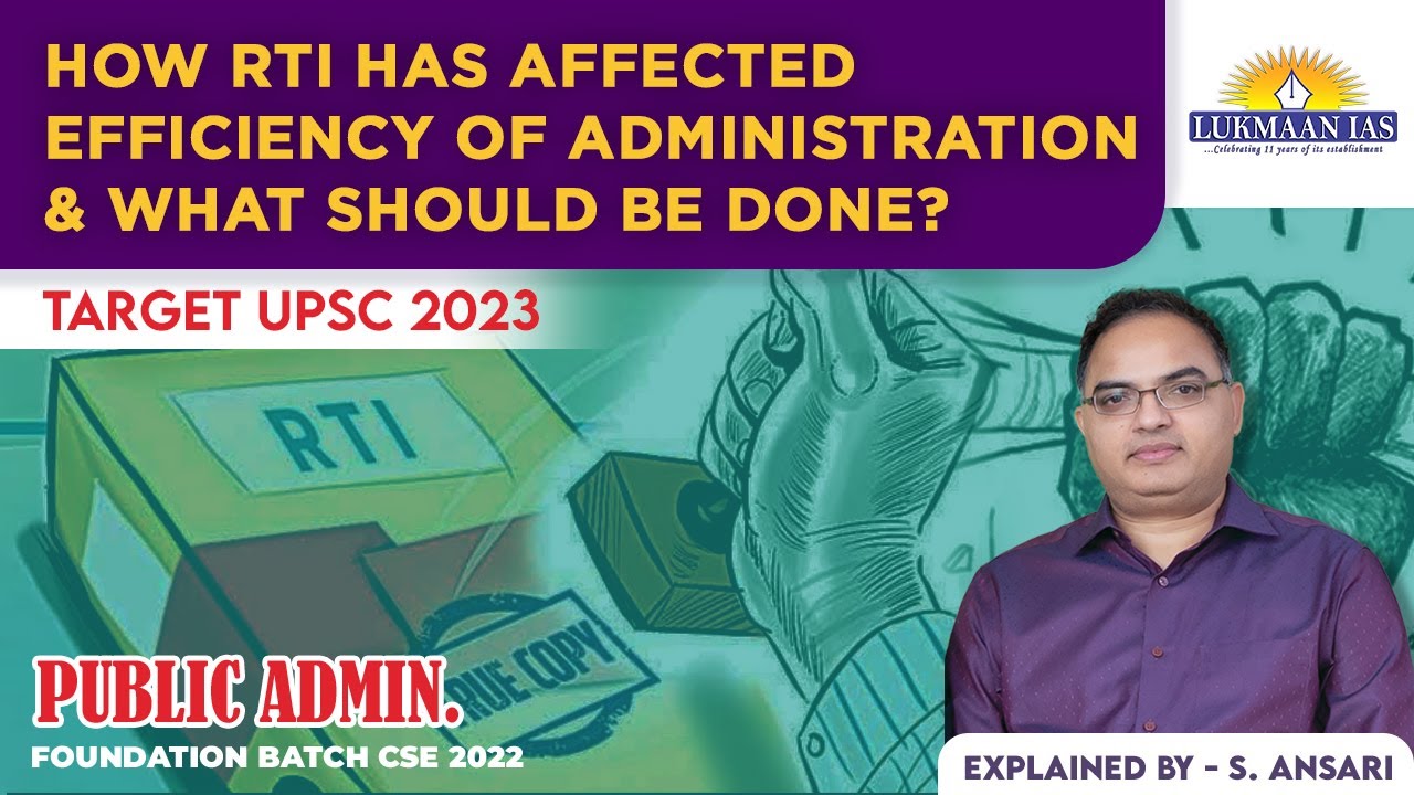 How RTI Has Affected Efficiency Of Administration What Should Be Done how-rti-has-affected-efficiency-of-administration-what-should-be-done