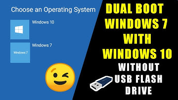 How to Dual Boot Windows 7 With Windows 10 without Using USB Drive | Easy installation