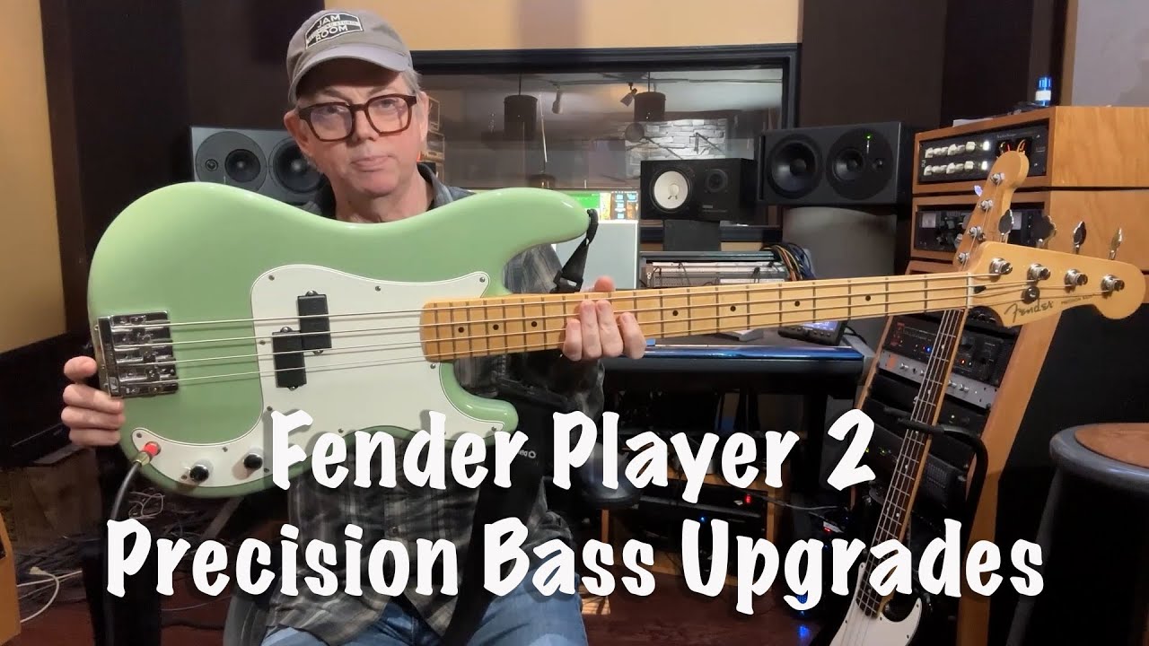 Fender Player 2 Precision w Bartolini 8S and Fender Hi Mass bridge. Get bigger low end on you bass!