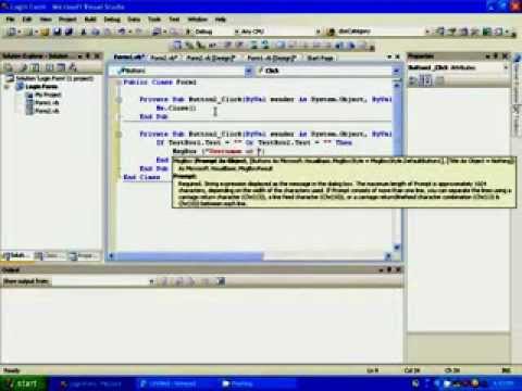 How to create Login form in vb net without database)
