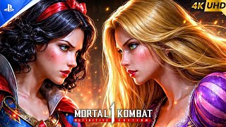 Snow White Vs Rapunzel Disney Characters Exclusive Fight Mortal Kombat 1 4K Full Hd 60Fps