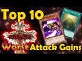 Top 10 worst attack gain cards in yugioh