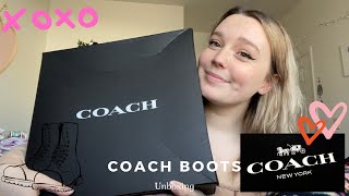 unboxing and review of Coach Rain Boots! *2022 Coach Boots*