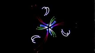 the fire that speaks abstract laser show