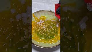 Noodle cup pudding! #asmr #pudding #noodles