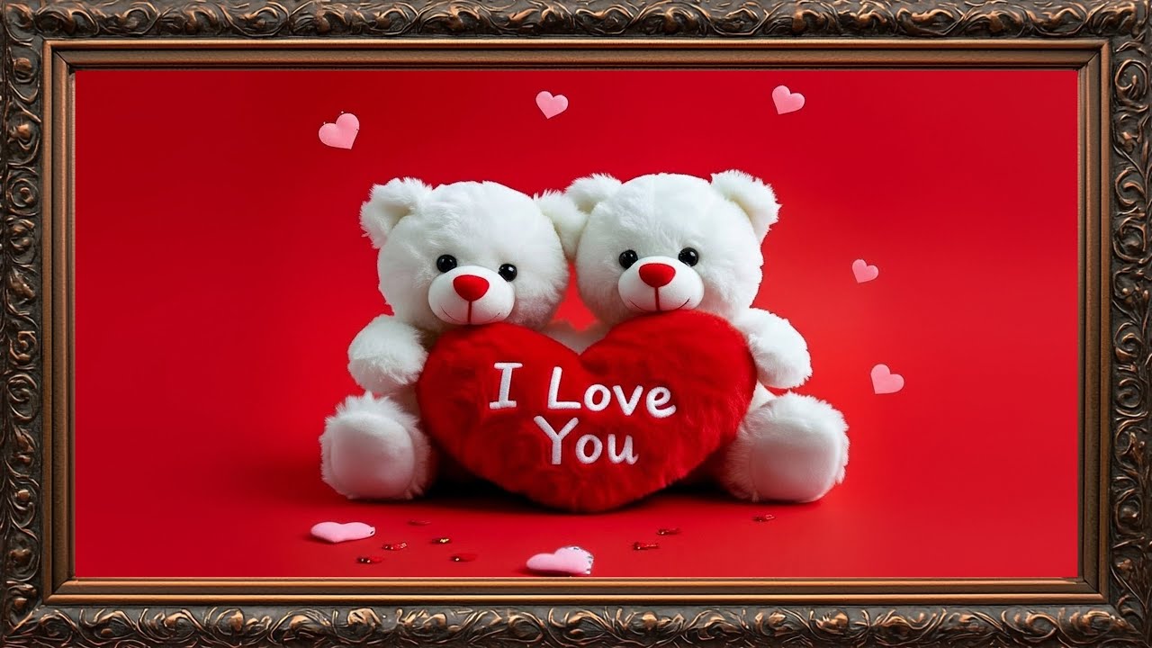 Romantic Valentine’s Day Vintage TV Frame ❤️ Turn Your Smart TV into a Love Art Display