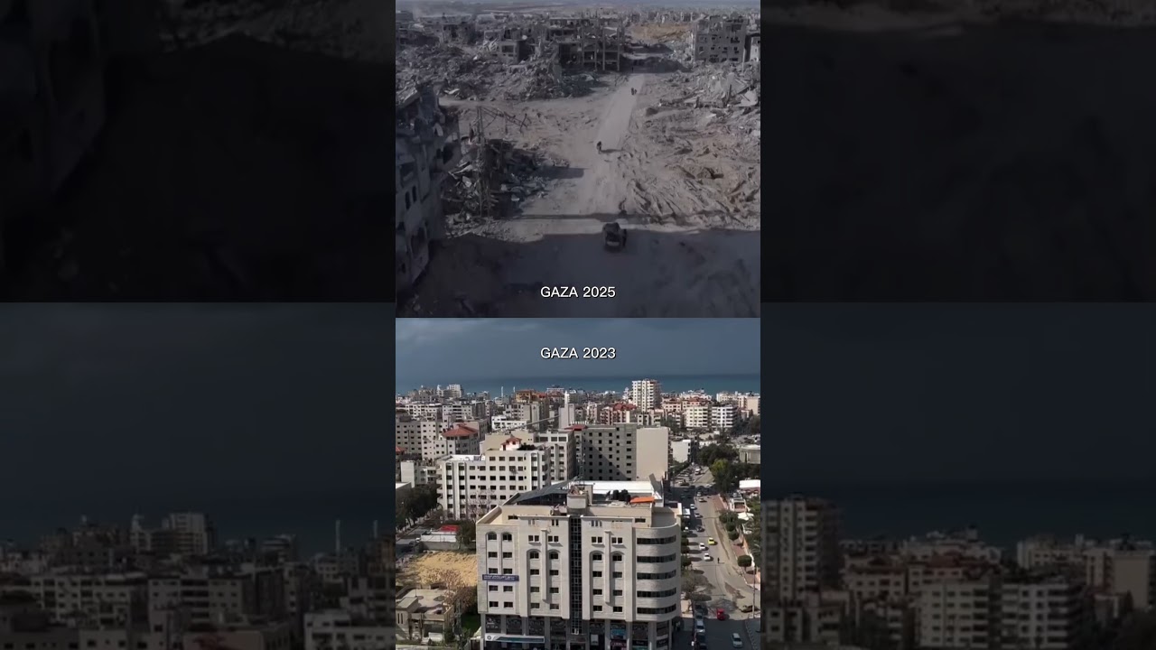 Gaza 2023 vs Gaza 2025 